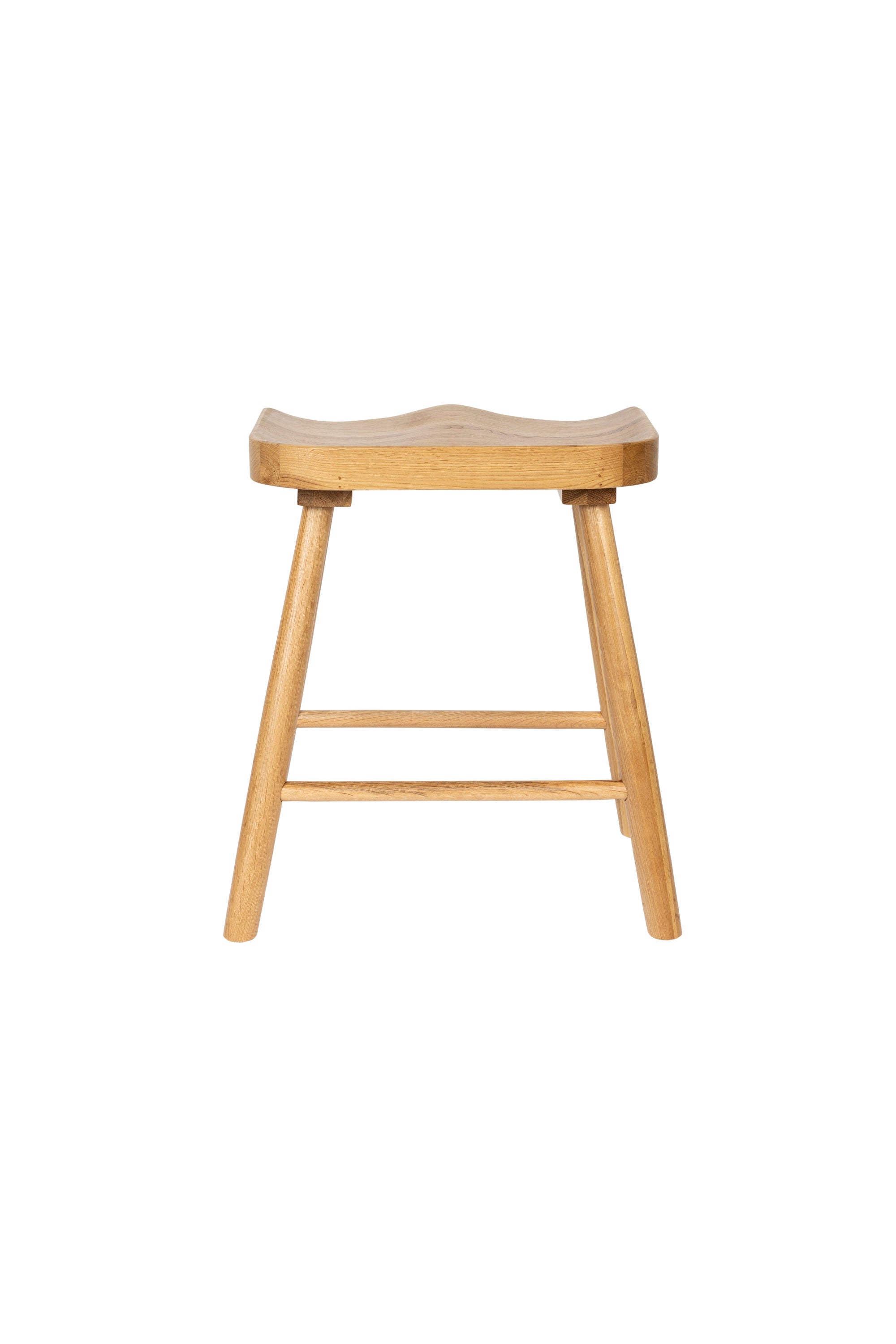 Vander Natural Oak Wood Low Stool